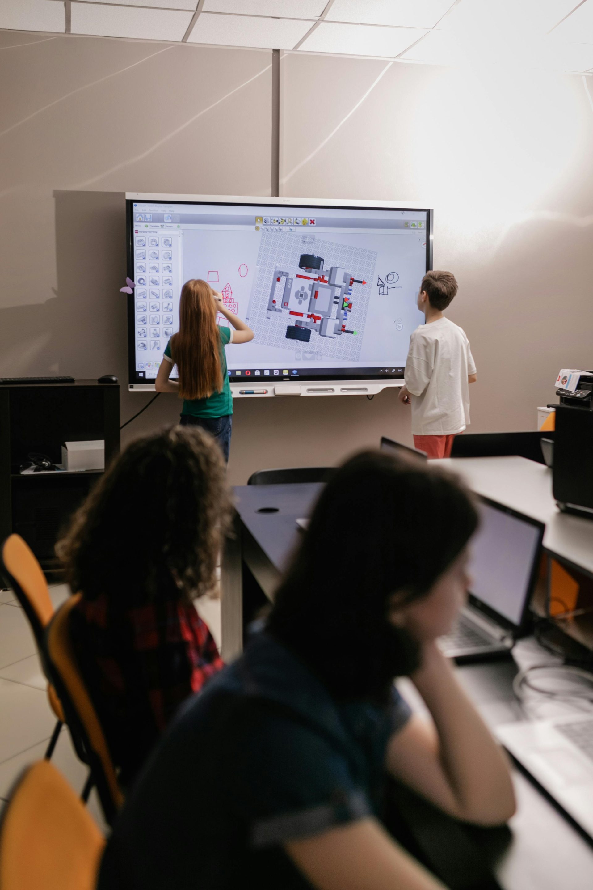 Young professionals attending a presentation